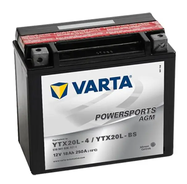 VARTA 12V 18Ah Motosiklet Aküsü YTX20L-BS