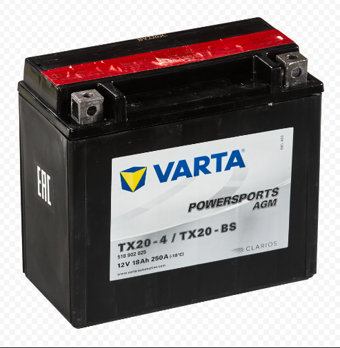 VARTA 12V 18Ah Motosiklet Aküsü YTX20-BS