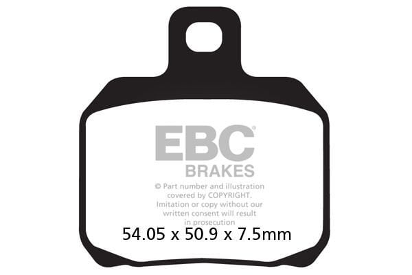 Ducati Hyperstrada (821cc) (2013-2014) Arka Organik Kevlar Fren Balatasi EBC FA266