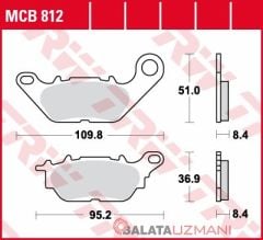 Yamaha YBR 125 ED (2007-> --) Ön Organik Fren Balatasi TRW MCB812