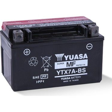Yuasa YTX7A-BS 12V-6A Motosiklet Aküsü