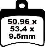 Aprilia Scarabeo 500/500 ABS / ie (2003-2009) Organik Arka Fren Balatasi EBC SFA298