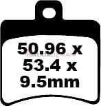 Aprilia Scarabeo 500/500 ABS / ie (2003-2009) Organik Arka Fren Balatasi EBC SFA298