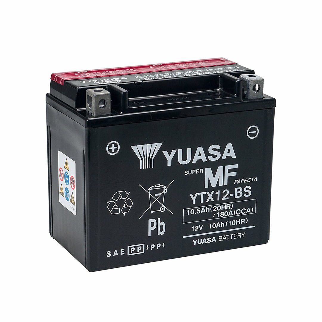 Yuasa YTX12-BS 12V10 AH Bak?ms?z Motosiklet ve ATV Aküsü