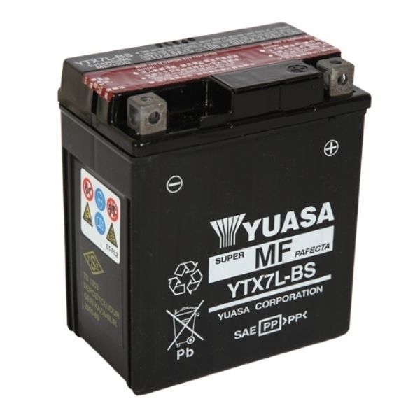 Yuasa (YTX7L-BS) 12Volt 6A Akü