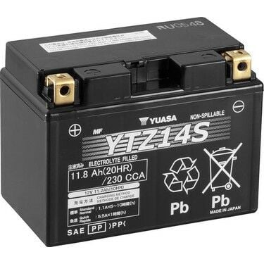 Yuasa (YTZ14S) 12Volt 11,8 Amper Akü (012V-00011.2Ah)
