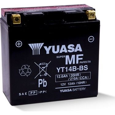YUASA YT14B-BS 12 V 12 AH Akü