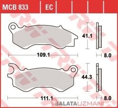 Honda PCX 150  (2010-> --) Ön Organik Fren Balatasi TRW MCB833EC