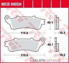 Honda GL 1800 F6B Gold Wing ABS (2013-> --) Arka Sinter Fren Balatasi TRW MCB840SH*