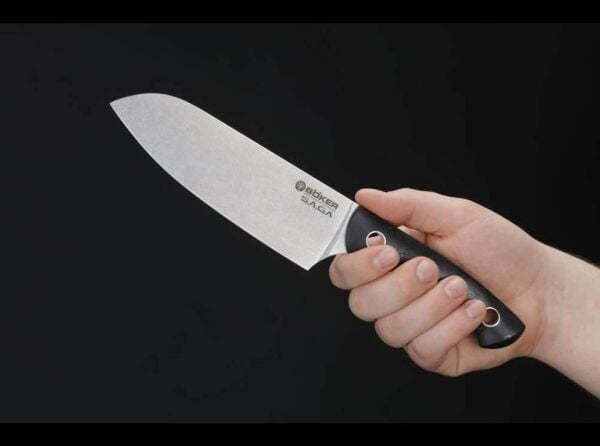 Böker Manufaktur Saga Santoku G10 Stonewash Bıçak