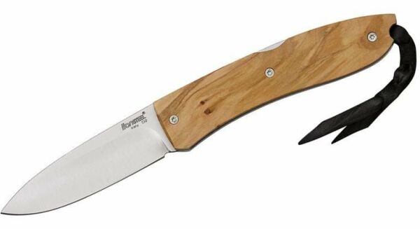 Lionsteel 8800UL Klasik Opera D2 Zeytin Ağacı Saplı Çakı