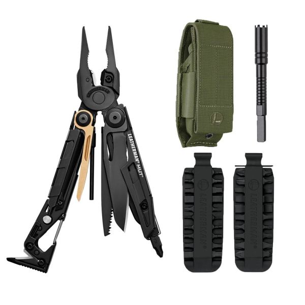 LEATHERMAN MUT BLACK+YEŞİL MOLLE KILIF+SET MULTİ TOOL