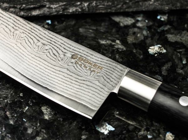 Böker Manufaktur Damascus Black Small Chef's Bıçak