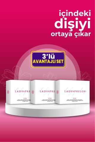 Lady Prelox ® 60 Tablet, Kadın Sağlığına Doğal Destek (LİBİDO, UYARILMA, TATMİN) - 3 Kutu