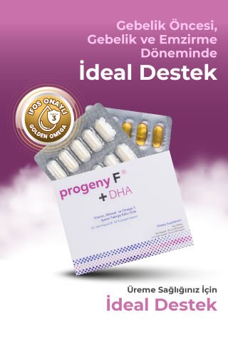Progeny F+DHA Gebelik Ve Emzirme Dönemi İdeal, Sağlıklı Ve Doğal Destek, 3 kutu