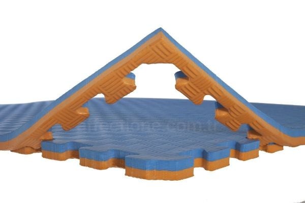 Tatami Mavi Turuncu Çift Renk 100x100 cm 26 mm Kalınlık