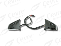 Clio 4 Direksiyon Kontrol Tuşları Krom Çerçeve - Renault 255507641R