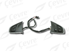 Clio 4 Direksiyon Kontrol Tuşları Krom Çerçeve - Renault 255507641R