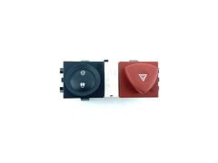 Dörtlü Flaşör Merkezi Kilit Düğmesi - Renault Megane 2 8200407415