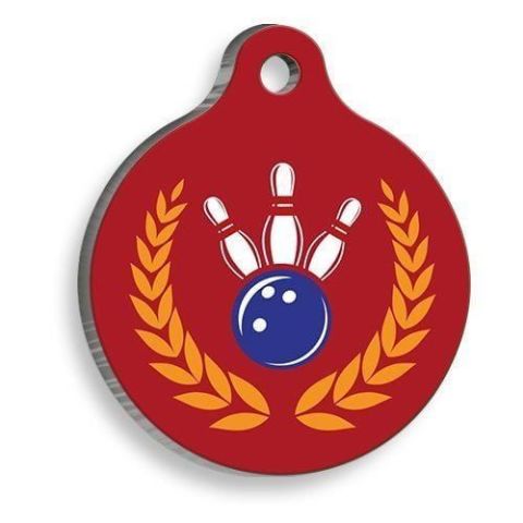 Bowling Round Cat and Dog Tag