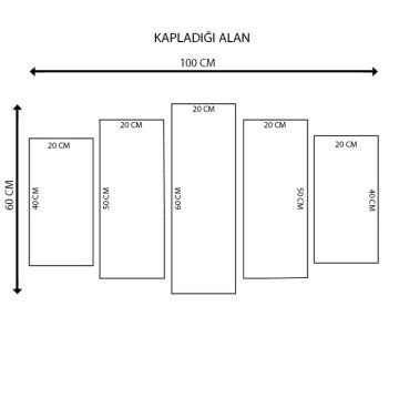 5 Parçalı Mdf Tablo