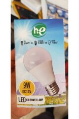 6 Adet Enerji Solar Led Ampül 12 Volt 9 Watt E27 Beyaz 70w Eşdeğer