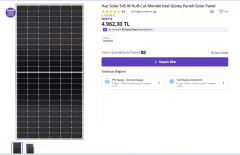 545 W Hulf-Cut Monokristal Güneş Paneli-Solar Panel