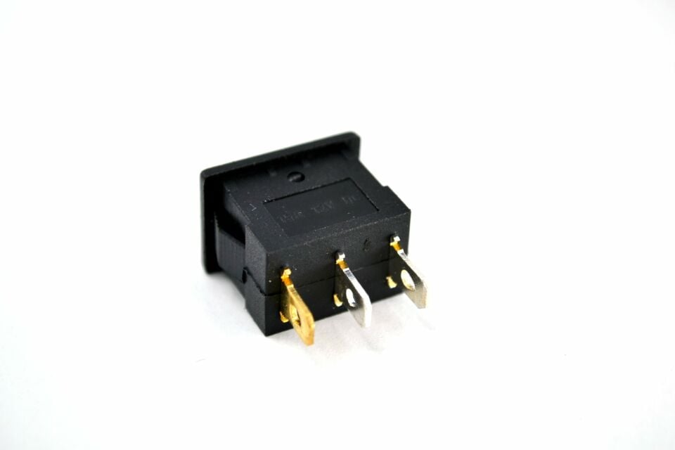 12V Oto Elektrik Anahtarı Kırmızı Ledli Siyah Dikdörtgen 1-0 MT-ANK27