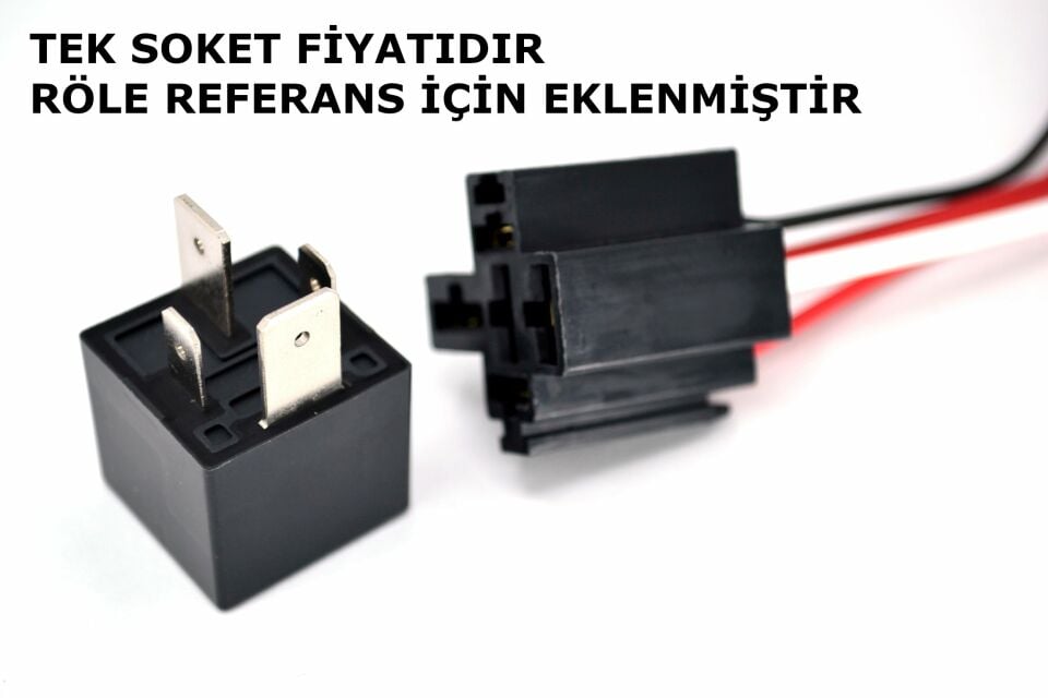 4 Kablolu Güç Röle Soketi 80A Kalın Bacak Fiş Uyumlu MT-51