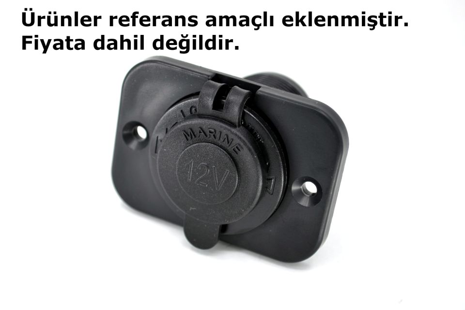 1 Yuvarlak Delikli Pano Montaj Port Plastik Yuva Çakmak USB Panel MT-SK61