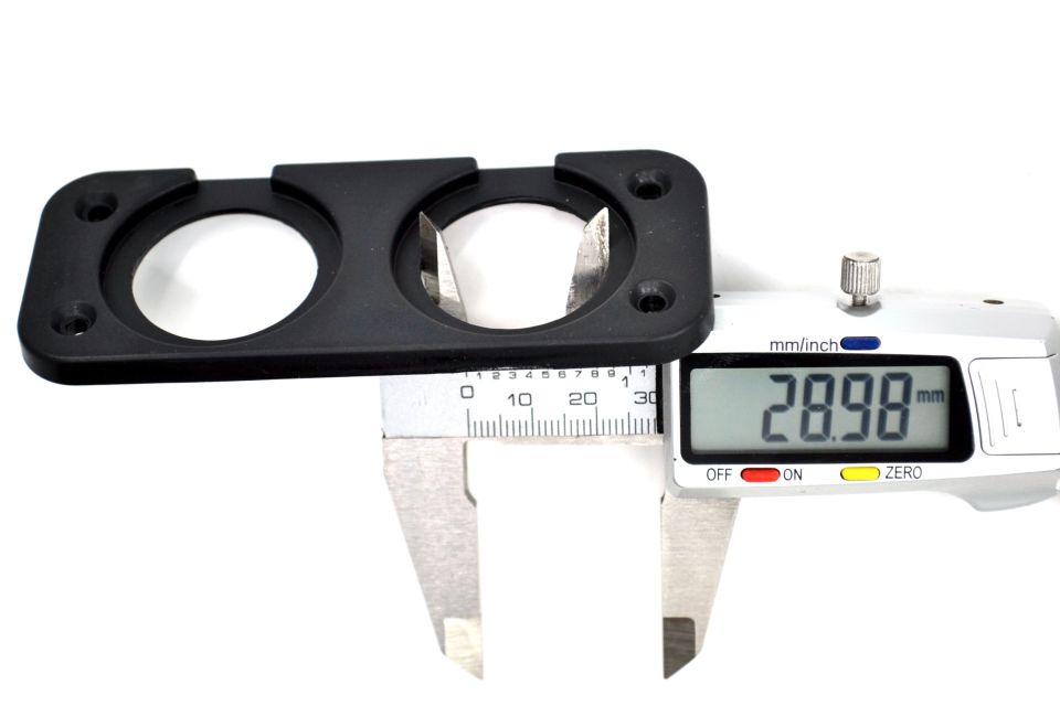 2 Yuvarlak Delikli Pano Montaj Port Plastik Yuva Çakmak USB Panel MT-SK62