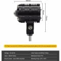 Motosiklet Led Sis Lamba Beyaz Sarı Çizgi Işık 10W 12V-80V Mercekli Takım