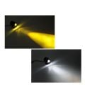 Motosiklet Led Sis Lamba Beyaz Sarı Çizgi Işık 10W 12V-80V Mercekli Takım