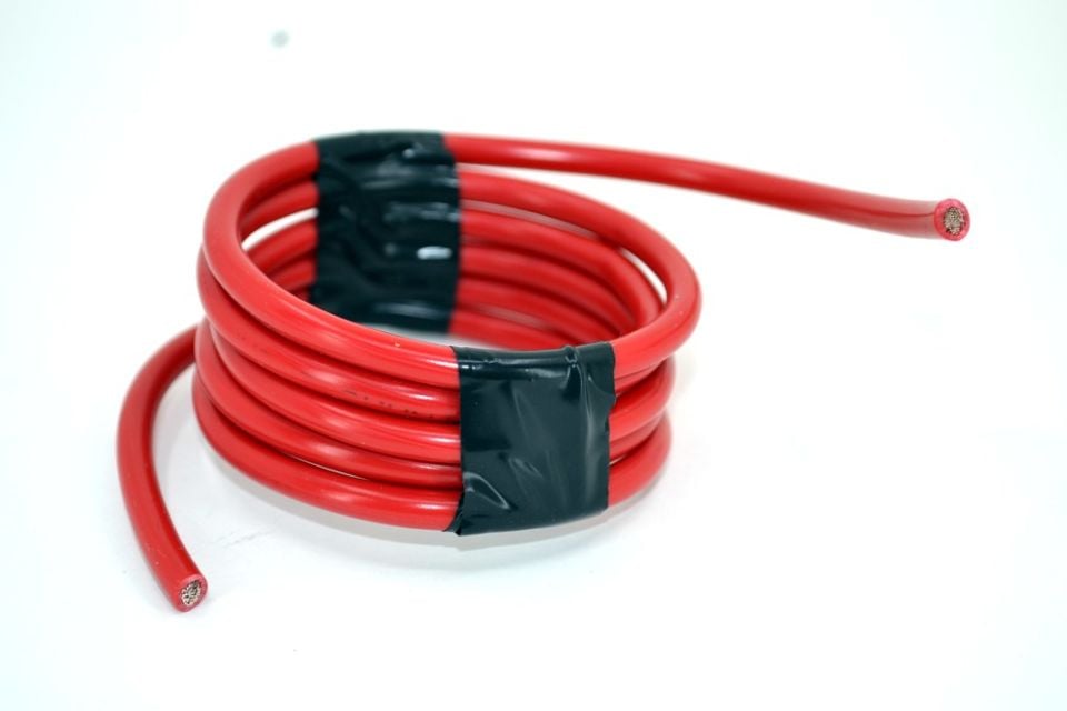 6mm² Kırmızı Bakır Kablo Kalaylı Nyaf Marine