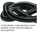 8,5mm Yarıklı Spiral Boru Kablo Izolasyon Hortumu Siyah Esnek