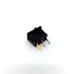 12V Kırmızı Ledli 1-0 Mini Dikdörtgen Anahtar Rocker Switch