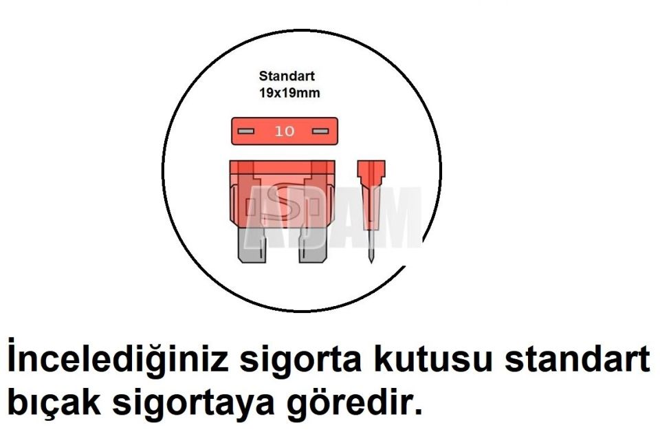 MTA Standart Bıçak Sigorta Kutusu 4 Yuvalı