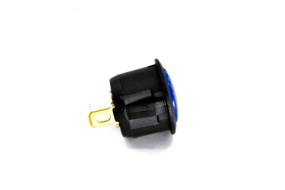 12V Mavi Göz Lambası LED 23mm Gösterge İkaz MT-33