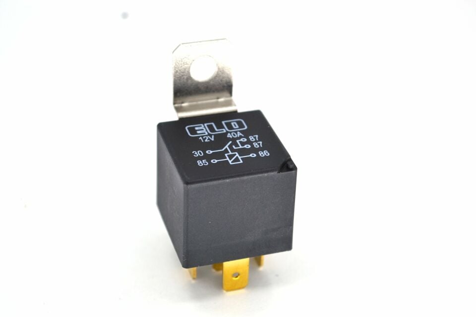 12V 40A Mini Röle 5 Fişli Dirençli Su Geçirmez Tek Platin Çift 87 Bacak