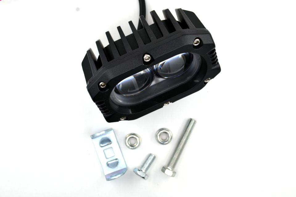 1 Adet Motosiklet Sarı Beyaz Çift Mercek LED Sis Lamba 12V 24V