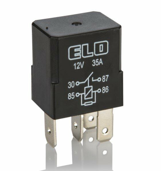 Dirençli Mikro Röle 12V 35A 4 Fişli Su Geçirmez ELO 780135121