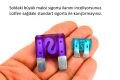 70A Kahverengi Şeffaf Büyük Maksi Bıçak Sigorta 70 Amper