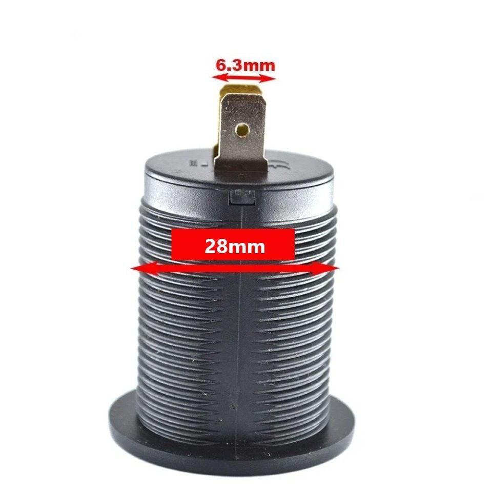 12V Tekne Karavan Akü Voltmetreli USB Şarj Portu MT-06