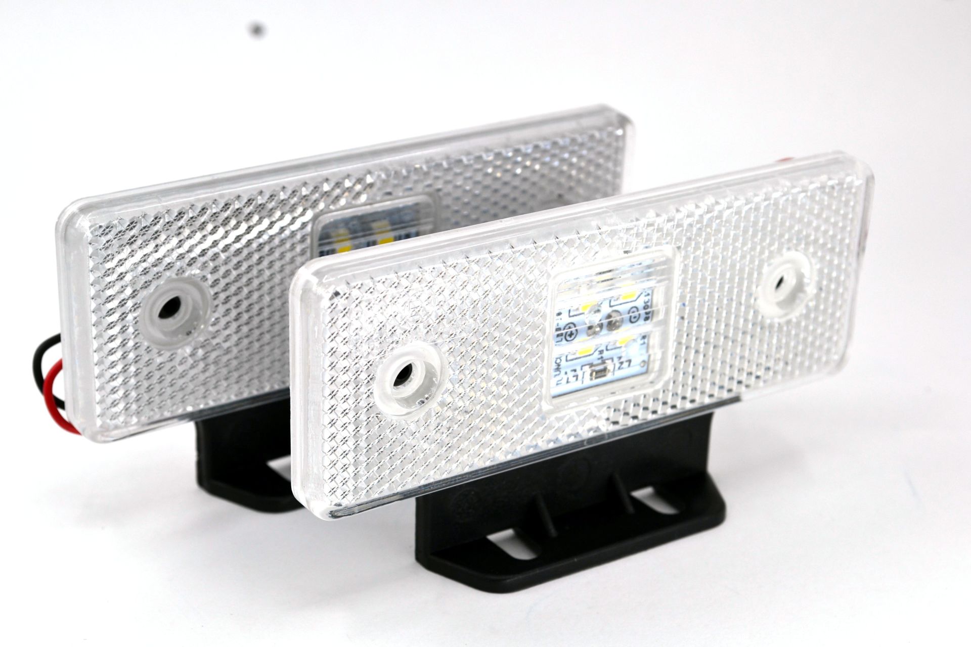 2 Adet 12V Beyaz Reflektör Dikdörtgen Ledli Side Marker Lamba