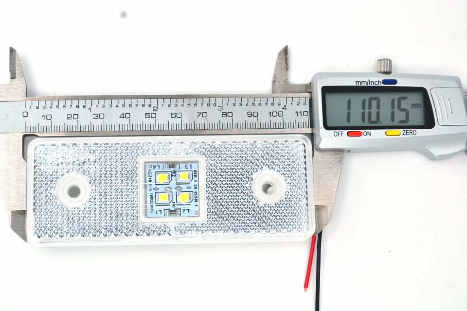 2 Adet 12V Beyaz Reflektör Dikdörtgen Ledli Side Marker Lamba