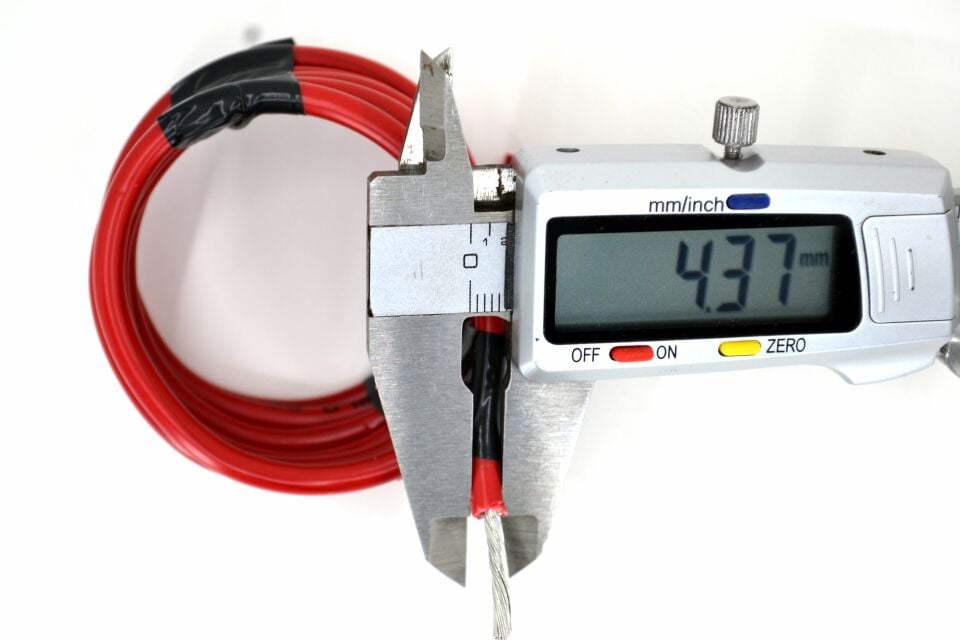 50 Metre 4mm² Kırmızı Bakır Kablo Kalaylı Nyaf Tekne Oto Karavan Elektrik Tesisat Kablosu Top