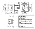 Ip67 Su Geçirmez 5T Mini Röle 12V 30A Tek Platin Çift 87 Bacak