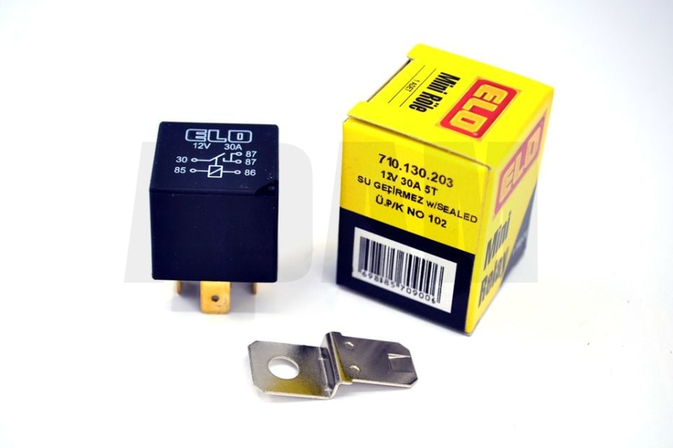Ip67 Su Geçirmez 5T Mini Röle 12V 30A Tek Platin Çift 87 Bacak