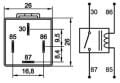 12V 40A Mini Röle 4 Terminalli Toz Korumalı 710140102