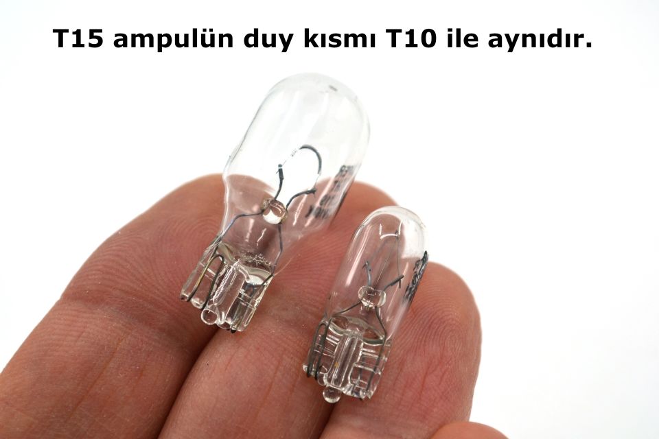 10 Adet 12V 16W T15 Dipsiz Ampul Stop Park Yan Sinyal Ampulü